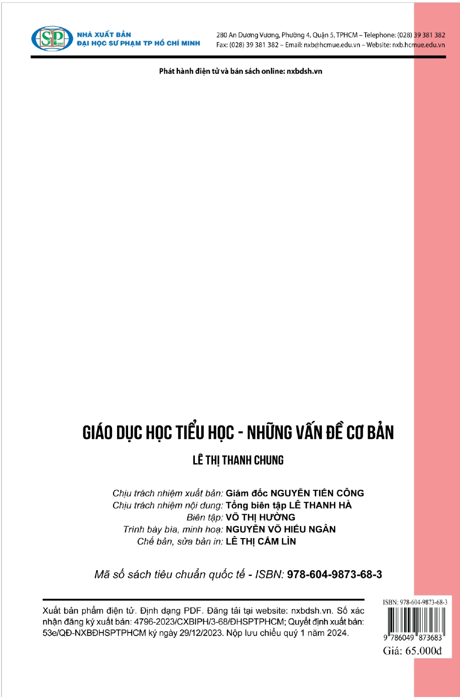 Giáo dục học tiểu học - Những vấn đề cơ bản