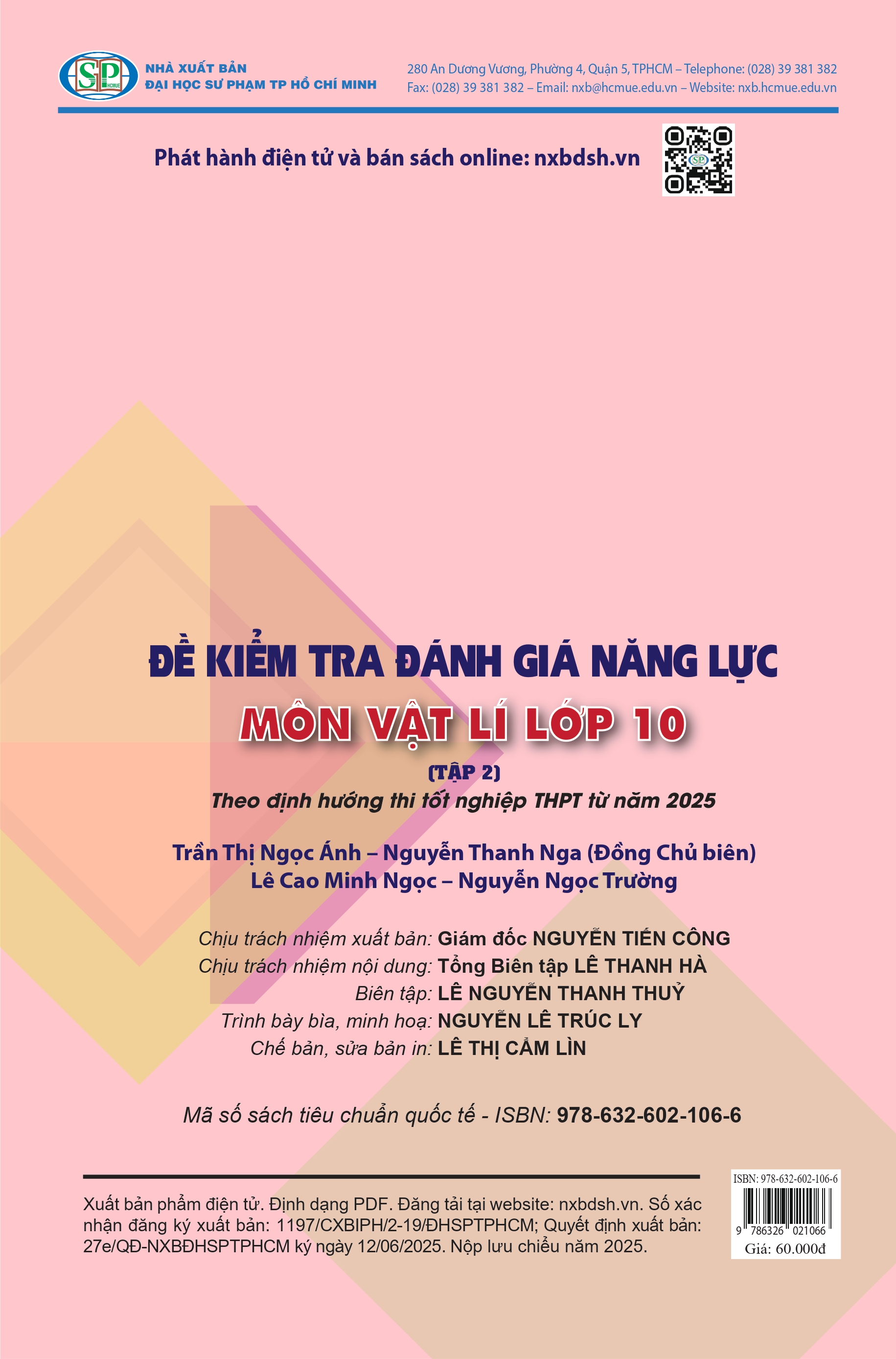 Đề kiểm tra đánh giá năng lực môn Vật lí lớp 10 (Tập 2) - Theo định hướng thi tốt nghiệp THPT từ năm 2025