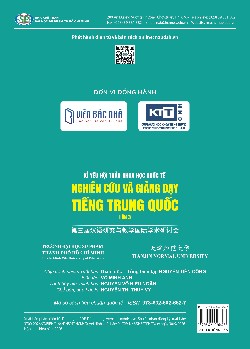 Kỉ yếu hội thảo khoa học Quốc tế - Nghiên cứu và giảng dạy tiếng Trung 
Quốc - Lần 3